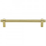 M Marcus Heritage Brass Industrial Design Cabinet Pull 256mm Centre to Centre